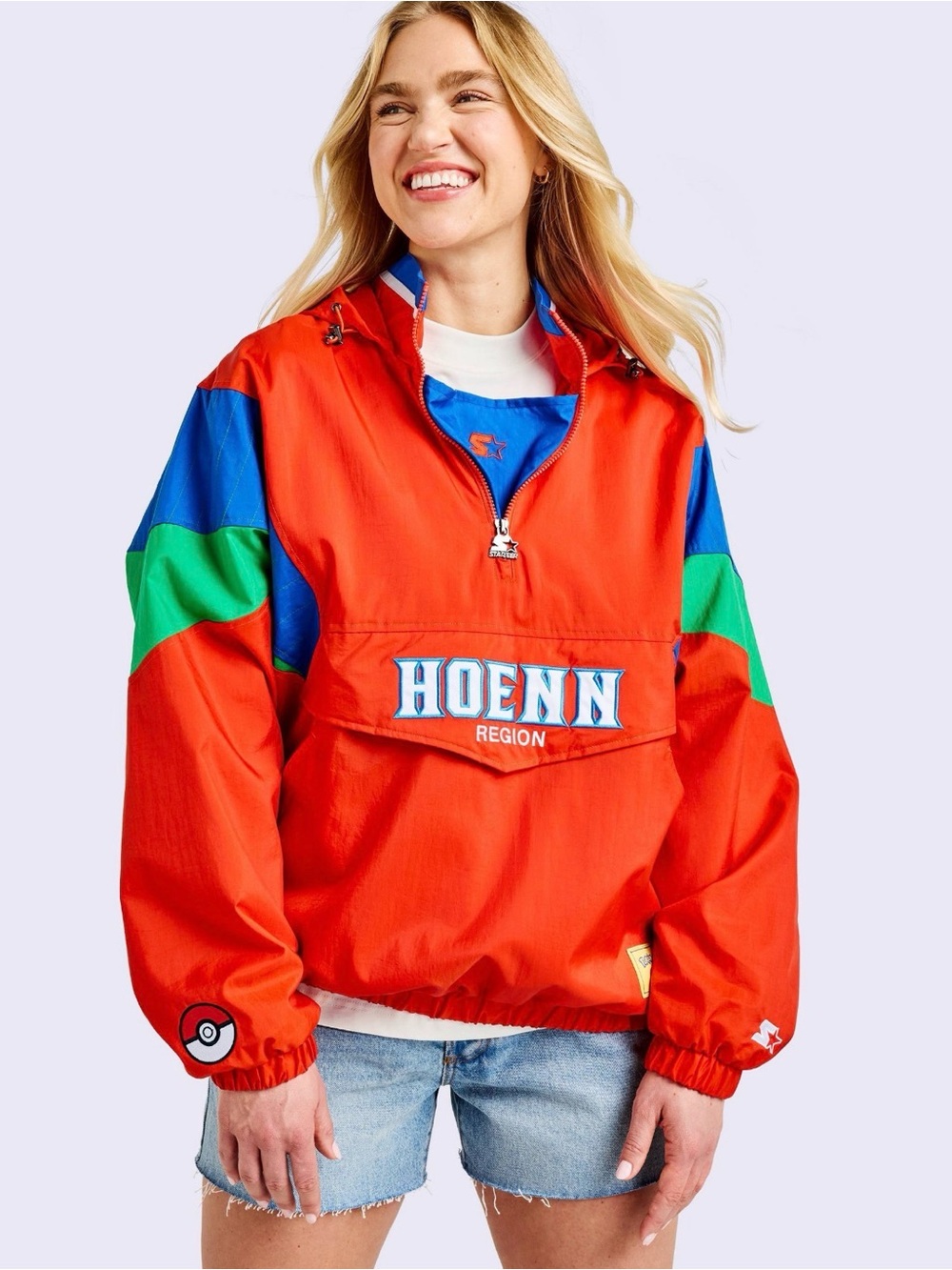 Pokémon Starter Pullover Jacket Red - Size XL